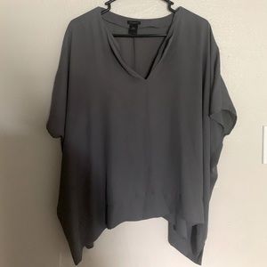 Ann Taylor Grey Blouse